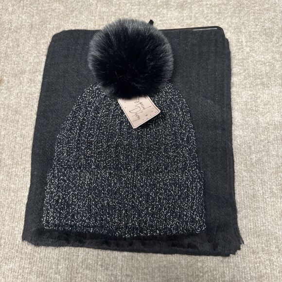 Special Delivery Soft Pom Beanie & Scarf‎ Set - Picture 1 of 3